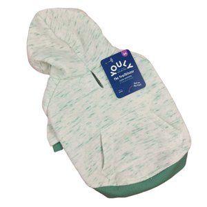 YOULY Trailblazer Dog Extra Small Teal Space Dye Hoodie with Pocket New